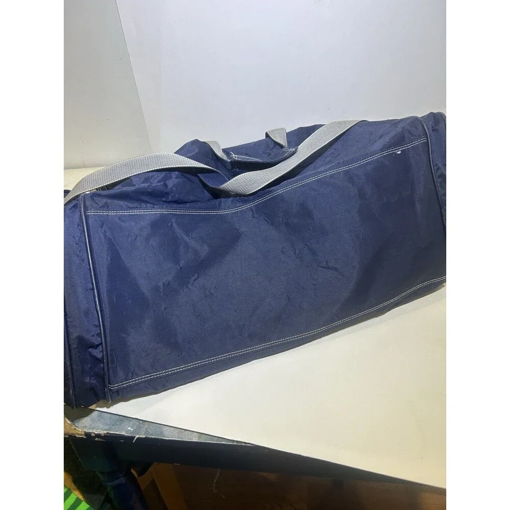 Vintage Adidas Duffel Bag Navy Blue Large Gym Travel Sports Carry On 22”